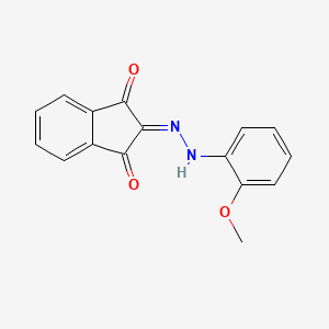 molecular formula C16H12N2O3 B4927254 2-[(2-Methoxyphenyl)hydrazinylidene]indene-1,3-dione 