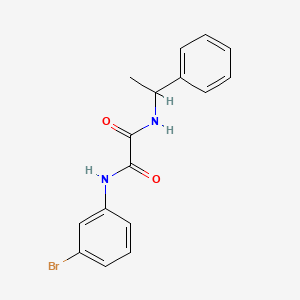 molecular formula C16H15BrN2O2 B4927293 N-(3-bromophenyl)-N'-(1-phenylethyl)oxamide 