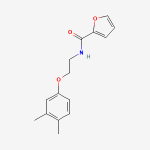 molecular formula C15H17NO3 B4927318 N-[2-(3,4-dimethylphenoxy)ethyl]furan-2-carboxamide 