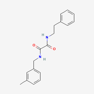 molecular formula C18H20N2O2 B4927336 N'-[(3-methylphenyl)methyl]-N-(2-phenylethyl)oxamide 