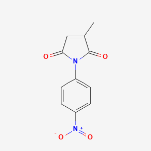 molecular formula C11H8N2O4 B4927571 3-Methyl-1-(4-nitrophenyl)pyrrole-2,5-dione CAS No. 6371-08-0