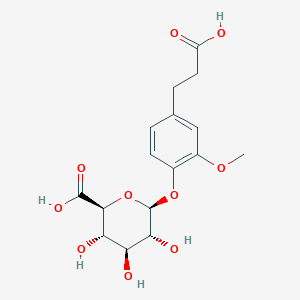 molecular formula C16H20O10 B049276 Dihydroferulic acid 4-O-glucuronide CAS No. 86321-28-0