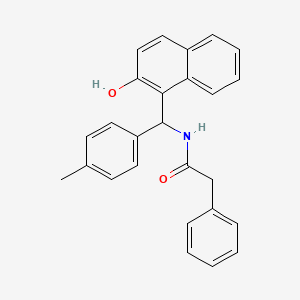 molecular formula C26H23NO2 B4927709 N-[(2-hydroxynaphthalen-1-yl)-(4-methylphenyl)methyl]-2-phenylacetamide 