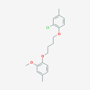 molecular formula C19H23ClO3 B4927802 1-[4-(2-Chloro-4-methylphenoxy)butoxy]-2-methoxy-4-methylbenzene 