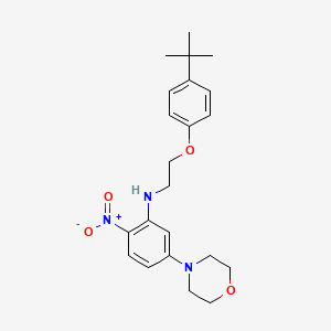 molecular formula C22H29N3O4 B4927803 N-[2-(4-tert-butylphenoxy)ethyl]-5-(morpholin-4-yl)-2-nitroaniline 