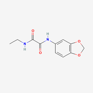 molecular formula C11H12N2O4 B4927834 N'-(1,3-benzodioxol-5-yl)-N-ethyloxamide 