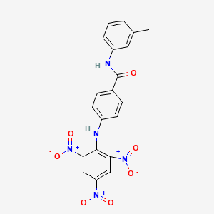 molecular formula C20H15N5O7 B4927892 N-(3-methylphenyl)-4-(2,4,6-trinitroanilino)benzamide 