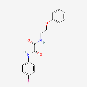 molecular formula C16H15FN2O3 B4927993 N'-(4-fluorophenyl)-N-(2-phenoxyethyl)oxamide 