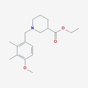 molecular formula C18H27NO3 B4928063 Ethyl 1-[(4-methoxy-2,3-dimethylphenyl)methyl]piperidine-3-carboxylate 