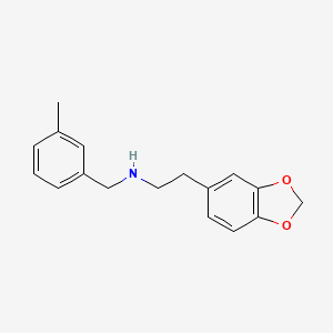 molecular formula C17H19NO2 B4928158 2-(1,3-benzodioxol-5-yl)-N-[(3-methylphenyl)methyl]ethanamine 