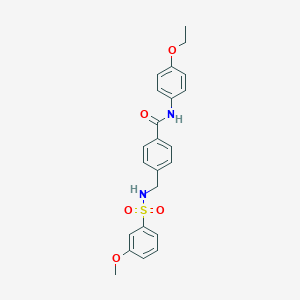 N-(4-ethoxyphenyl)-4-[[(3-methoxyphenyl)sulfonylamino]methyl]benzamide