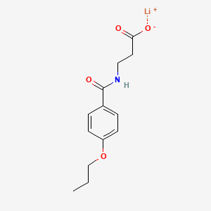 molecular formula C13H16LiNO4 B4928227 lithium;3-[(4-propoxybenzoyl)amino]propanoate 