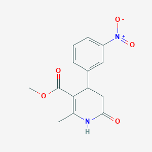 B4928268 methyl 2-methyl-4-(3-nitrophenyl)-6-oxo-1,4,5,6-tetrahydro-3-pyridinecarboxylate CAS No. 5521-49-3