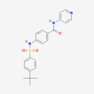 4-[(4-tert-butylphenyl)sulfonylamino]-N-pyridin-4-ylbenzamide