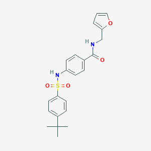 4-[(4-tert-butylphenyl)sulfonylamino]-N-(furan-2-ylmethyl)benzamide