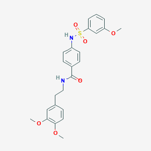 N-[2-(3,4-dimethoxyphenyl)ethyl]-4-[(3-methoxyphenyl)sulfonylamino]benzamide