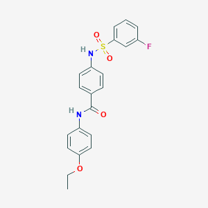 N-(4-ethoxyphenyl)-4-[(3-fluorophenyl)sulfonylamino]benzamide