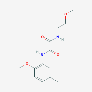 molecular formula C13H18N2O4 B4928530 N-(2-methoxyethyl)-N'-(2-methoxy-5-methylphenyl)ethanediamide 