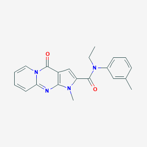 N-ethyl-1-methyl-N-(3-methylphenyl)-4-oxo-1,4-dihydropyrido[1,2-a]pyrrolo[2,3-d]pyrimidine-2-carboxamide