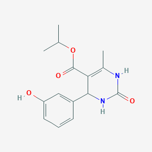 molecular formula C15H18N2O4 B4928614 Propan-2-yl 4-(3-hydroxyphenyl)-6-methyl-2-oxo-1,2,3,4-tetrahydropyrimidine-5-carboxylate 