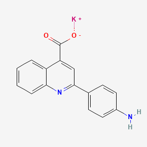 molecular formula C16H11KN2O2 B4928633 potassium;2-(4-aminophenyl)quinoline-4-carboxylate 
