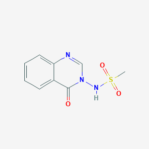 molecular formula C9H9N3O3S B4928725 N-(4-oxo-3(4H)-quinazolinyl)methanesulfonamide 