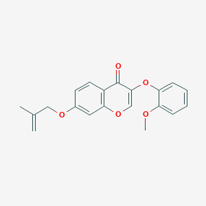 molecular formula C20H18O5 B492886 3-(2-methoxyphenoxy)-7-((2-methylallyl)oxy)-4H-chromen-4-one CAS No. 724740-65-2