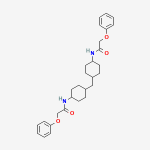 molecular formula C29H38N2O4 B4929031 N,N'-(methanediyldicyclohexane-4,1-diyl)bis(2-phenoxyacetamide) CAS No. 5574-39-0