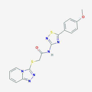 N-[5-(4-methoxyphenyl)-1,2,4-thiadiazol-3-yl]-2-([1,2,4]triazolo[4,3-a]pyridin-3-ylsulfanyl)acetamide