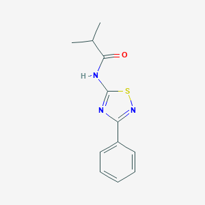 molecular formula C12H13N3OS B492907 2-methyl-N-(3-phenyl-1,2,4-thiadiazol-5-yl)propanamide CAS No. 690645-67-1