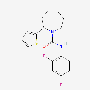 molecular formula C17H18F2N2OS B4929100 N-(2,4-Difluorophenyl)-2-(thiophen-2-YL)azepane-1-carboxamide 