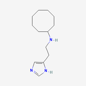 molecular formula C13H23N3 B4929145 N-[2-(1H-imidazol-4-yl)ethyl]cyclooctanamine 