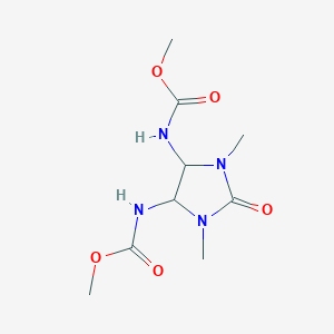 molecular formula C9H16N4O5 B4929203 methyl N-[5-(methoxycarbonylamino)-1,3-dimethyl-2-oxoimidazolidin-4-yl]carbamate 