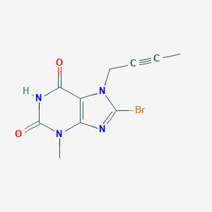 8-Bromo-7-(but-2-yn-1-yl)-3-methyl-1H-purine-2,6(3H,7H)-dione