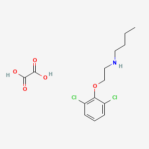 molecular formula C14H19Cl2NO5 B4929423 N-[2-(2,6-dichlorophenoxy)ethyl]butan-1-amine;oxalic acid 
