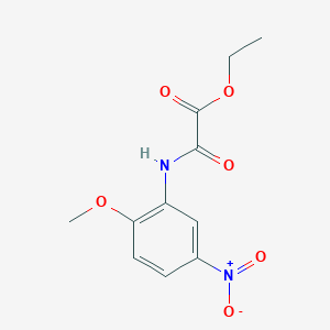 molecular formula C11H12N2O6 B4929453 ethyl 2-(2-methoxy-5-nitroanilino)-2-oxoacetate 