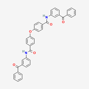 molecular formula C40H28N2O5 B4929468 N-(3-benzoylphenyl)-4-[4-[(3-benzoylphenyl)carbamoyl]phenoxy]benzamide 