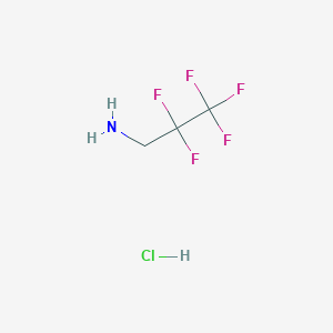 molecular formula C3H5ClF5N B049298 2,2,3,3,3-Pentafluoropropylamine hydrochloride CAS No. 374-14-1