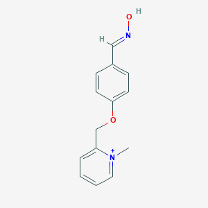 molecular formula C14H15N2O2+ B492983 2-({4-[(Hydroxyimino)methyl]phenoxy}methyl)-1-methylpyridinium 