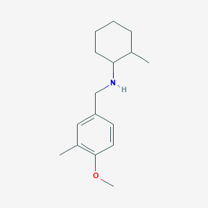 molecular formula C16H25NO B4930272 N-[(4-methoxy-3-methylphenyl)methyl]-2-methylcyclohexan-1-amine 
