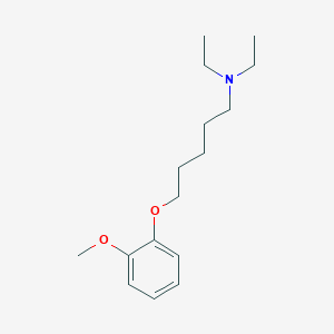 molecular formula C16H27NO2 B4930406 N,N-diethyl-5-(2-methoxyphenoxy)pentan-1-amine 