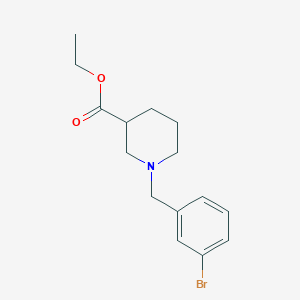 molecular formula C15H20BrNO2 B4930603 Ethyl 1-[(3-bromophenyl)methyl]piperidine-3-carboxylate 