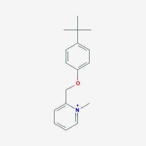 molecular formula C17H22NO+ B493067 2-[(4-Tert-butylphenoxy)methyl]-1-methylpyridin-1-ium 