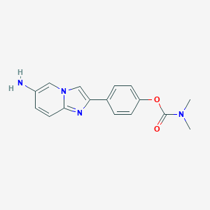4-(6-Aminoimidazo[1,2-a]pyridin-2-yl)phenyl dimethylcarbamate