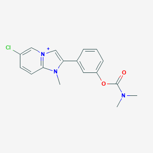 [3-(6-chloro-1-methylimidazo[1,2-a]pyridin-4-ium-2-yl)phenyl] N,N-dimethylcarbamate