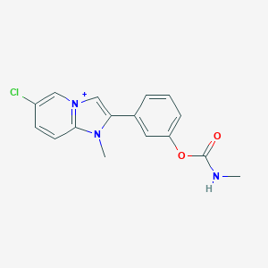 3-(6-Chloro-1-methylimidazo[1,2-a]pyridin-1-ium-2-yl)phenyl methylcarbamate