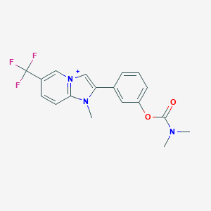 3-[1-Methyl-6-(trifluoromethyl)imidazo[1,2-a]pyridin-1-ium-2-yl]phenyl dimethylcarbamate