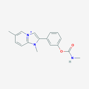 3-(1,6-Dimethylimidazo[1,2-a]pyridin-1-ium-2-yl)phenyl methylcarbamate
