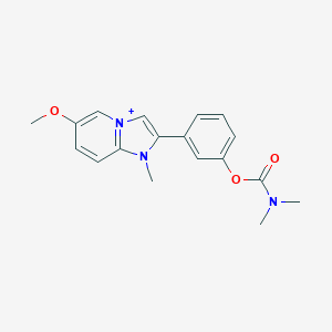 3-(6-Methoxy-1-methylimidazo[1,2-a]pyridin-1-ium-2-yl)phenyl dimethylcarbamate