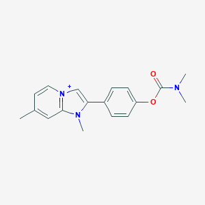 4-(1,7-Dimethylimidazo[1,2-a]pyridin-1-ium-2-yl)phenyl dimethylcarbamate